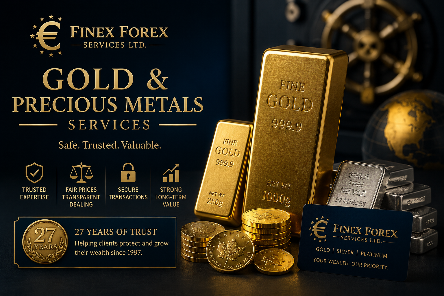 Gold and precious metals services in Vancouver